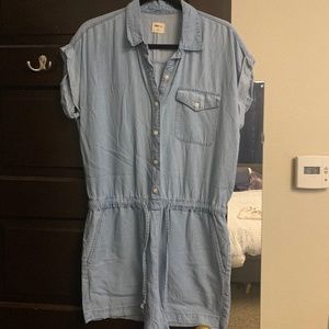 Chambray Denim Romper